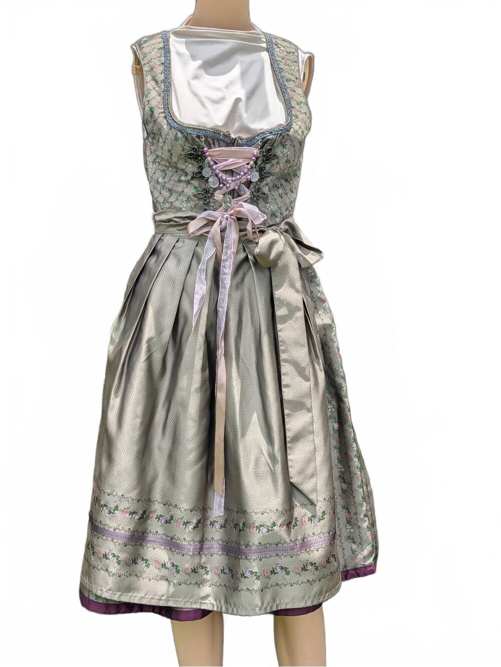 Authentic Bavarian Trachten Stockerpoint Dirndl and Matching Apron! Oktoberfest!